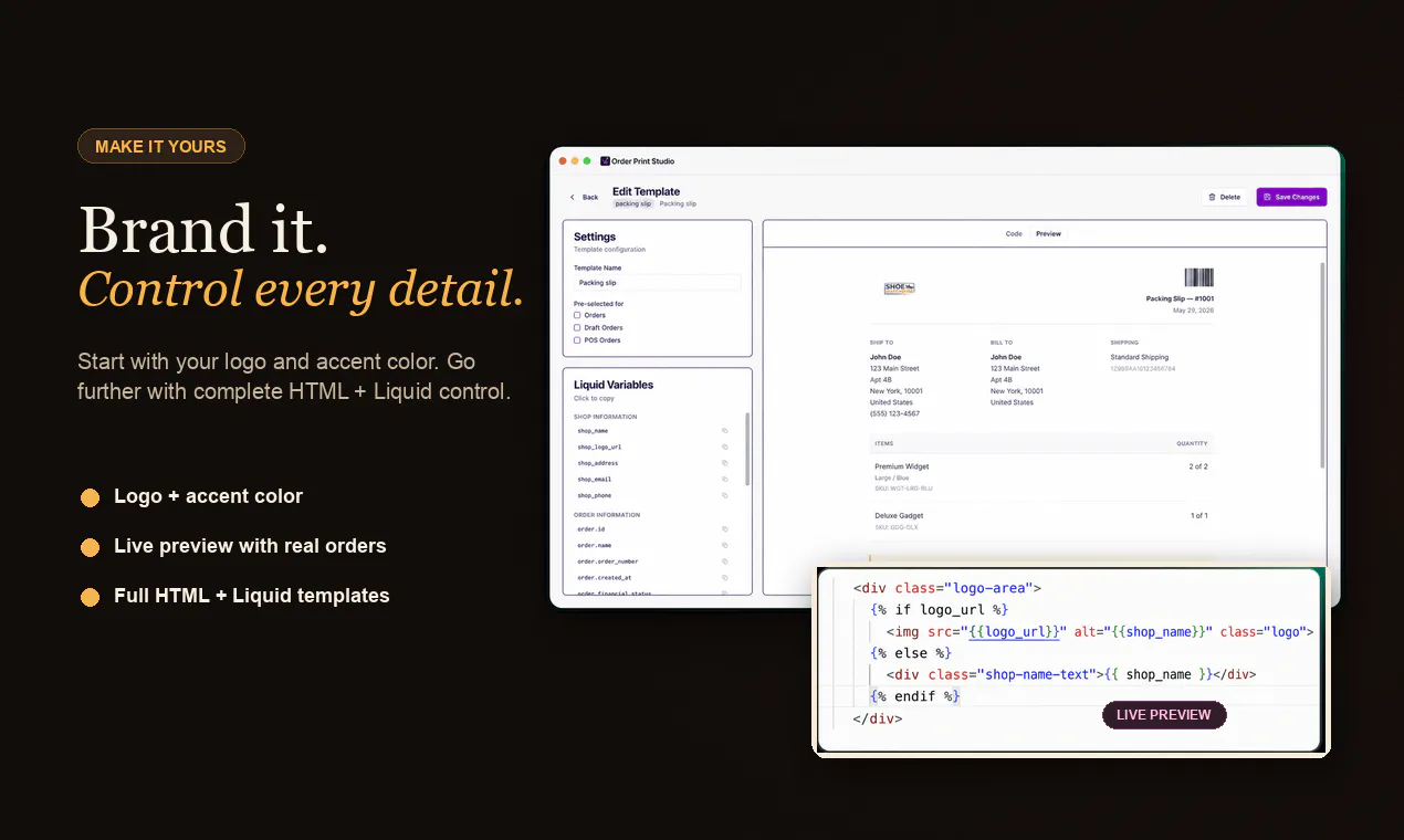Juvant Order Print Studio for Shopify gallery image