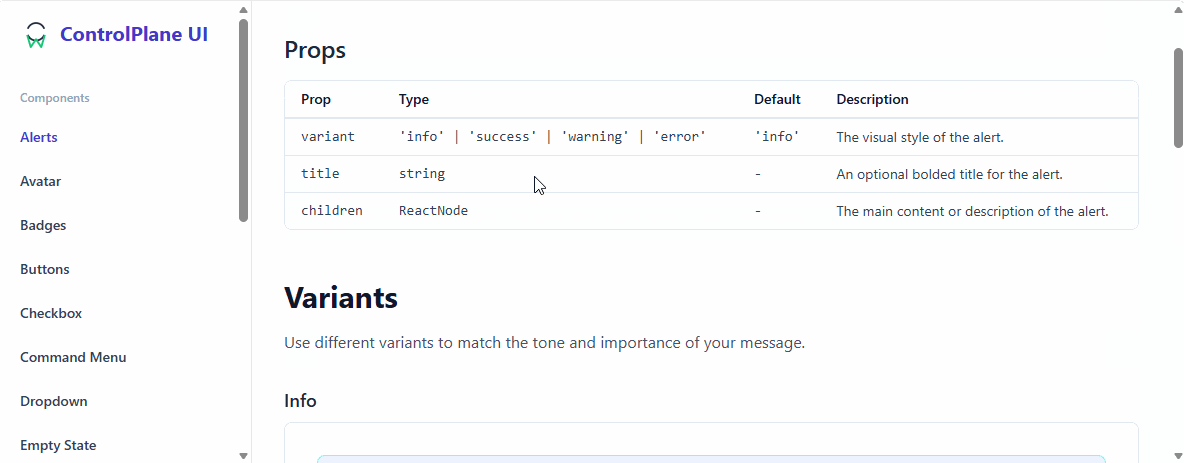 ControlPlane UI Kit - Screenshot 3 preview