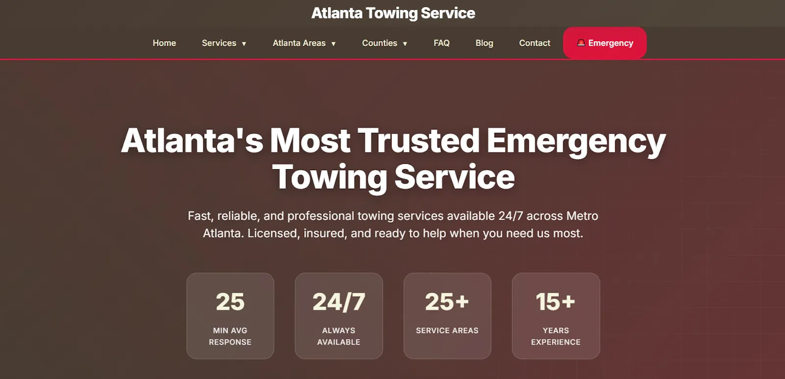 Atlanta Towing Service screenshot 2