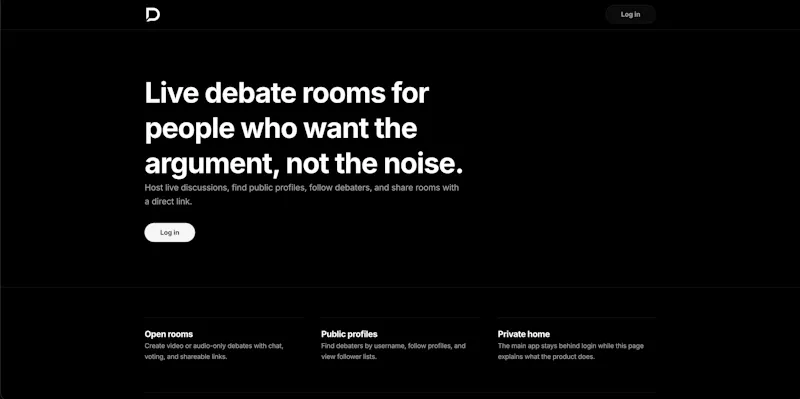 Debate screenshot 1