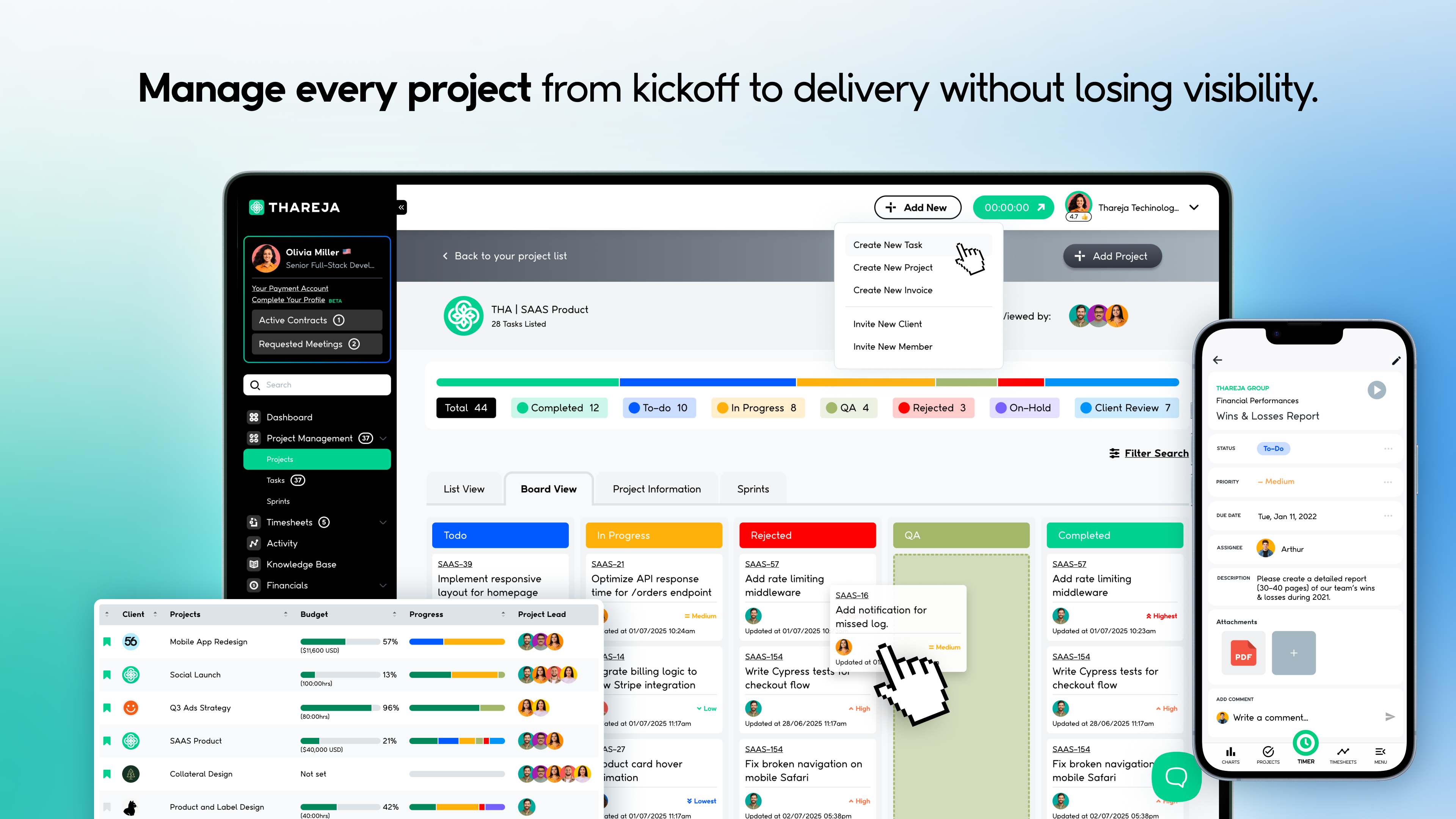 Thareja Al: Freelancer Co-pilot - Screenshot 2 preview