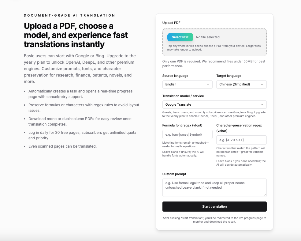 PDF Translate – Free PDF Translator  gallery image