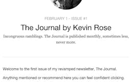 The Journal, Issue #1 - by Kevin Rose media 2