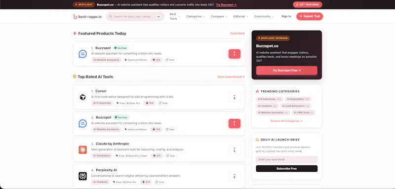 BestAIApps.io screenshot 1