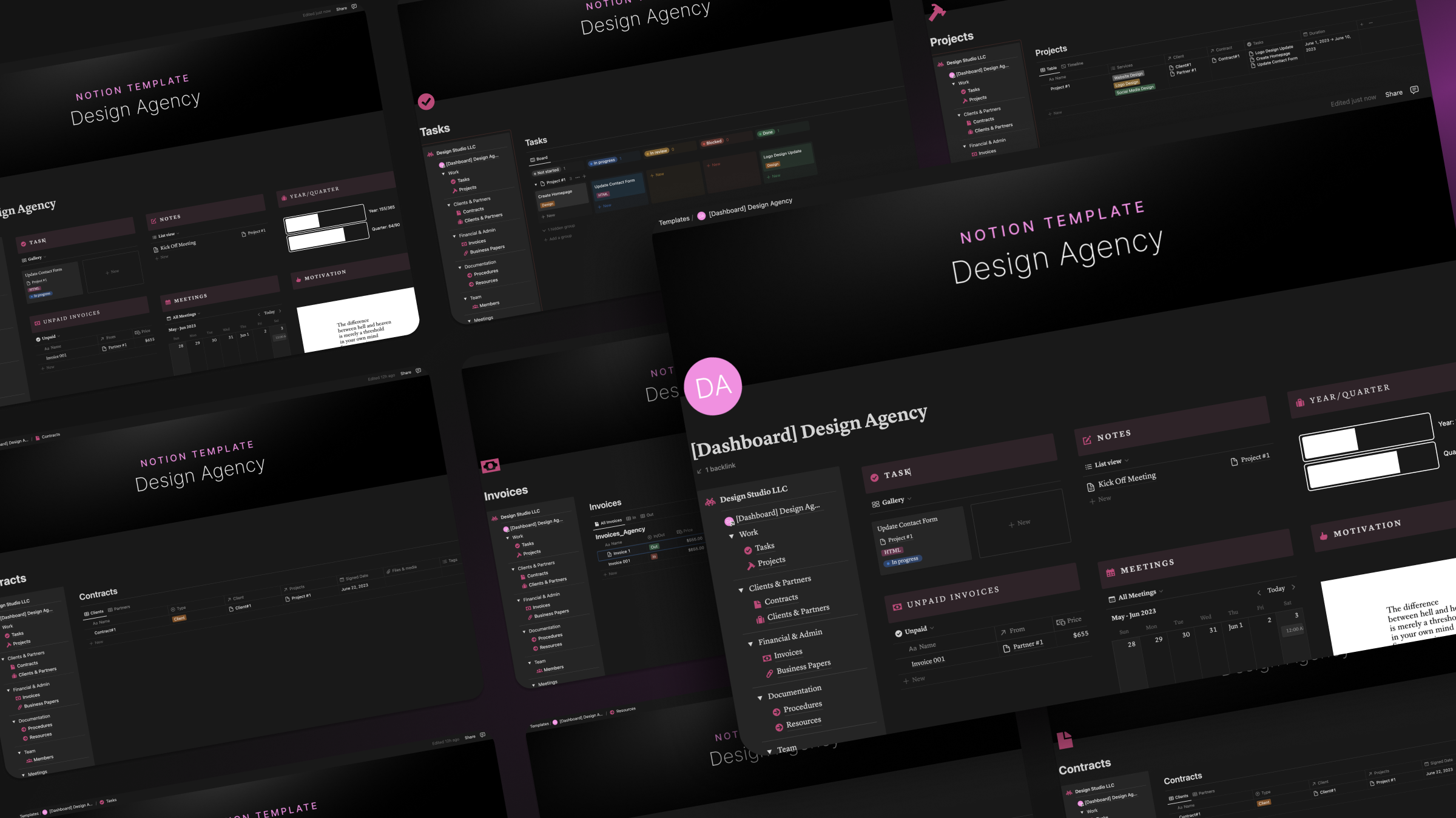 Modelo de noção da agência de design media 3