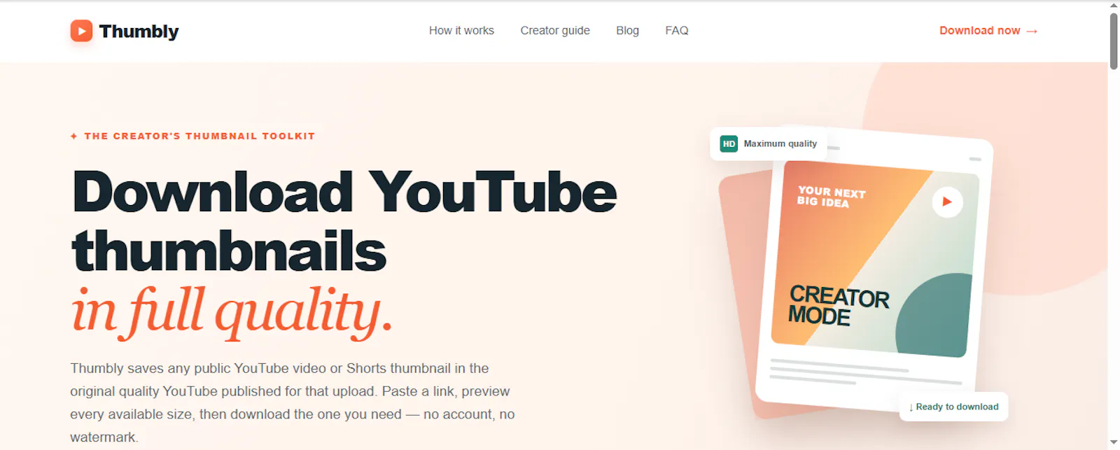 Thumbly screenshot 1