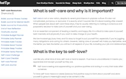 Self-care: Tips & Hacks by ShutEye media 2