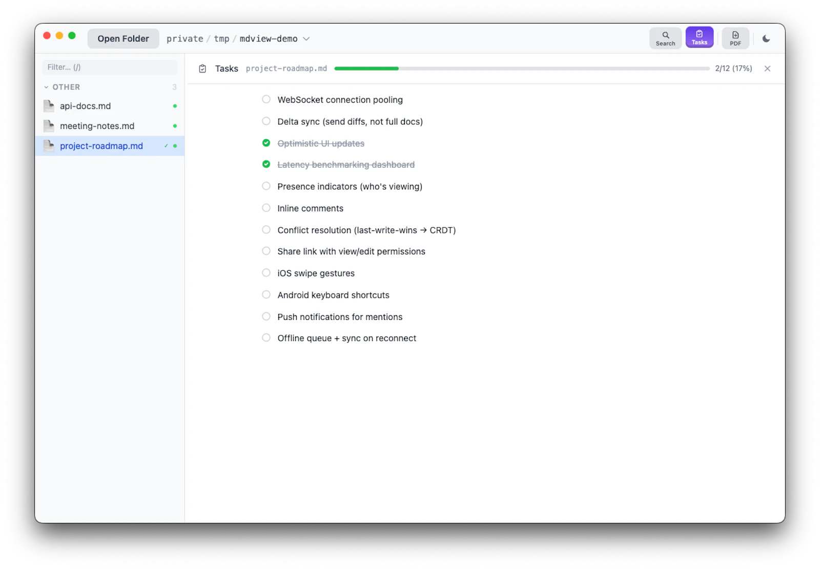 MD View screenshot 1