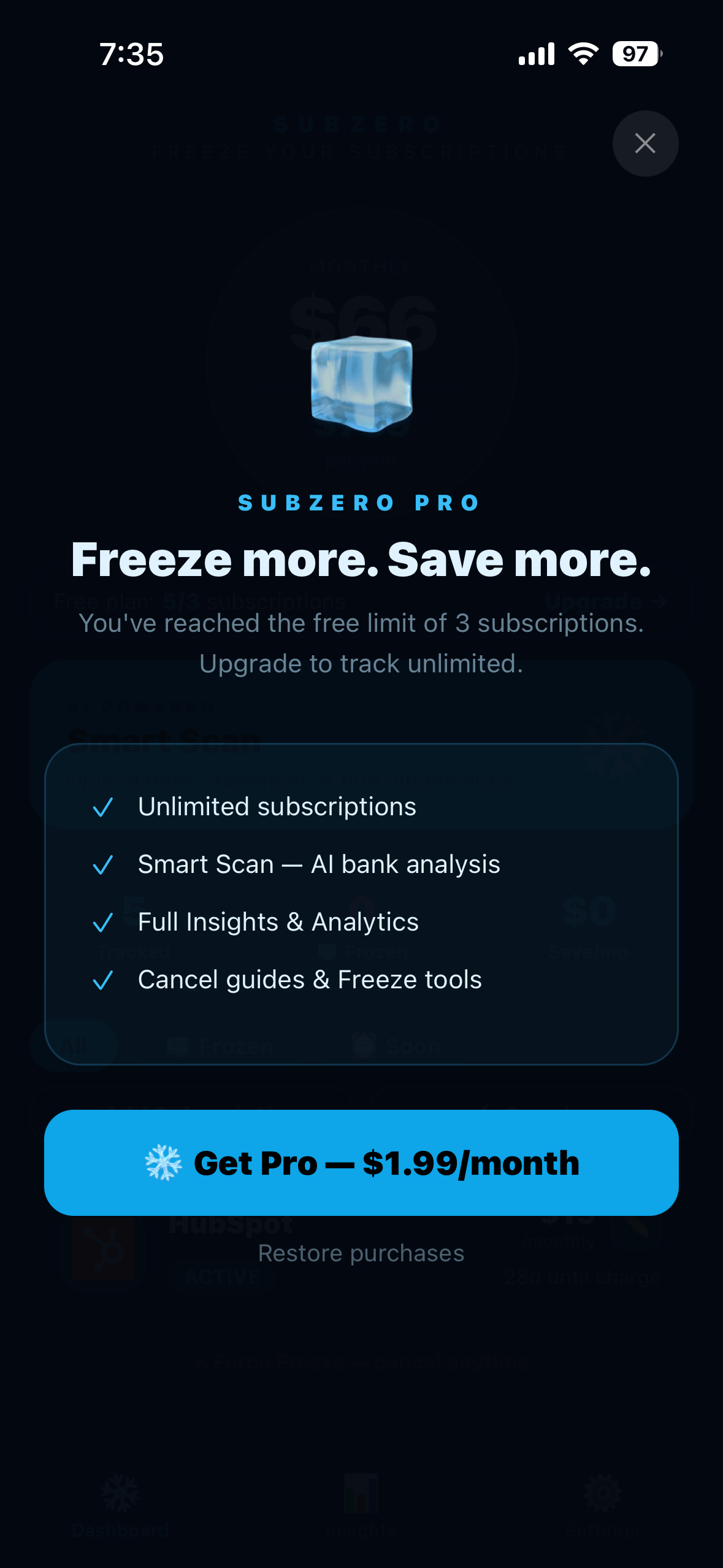 Subzero gallery image