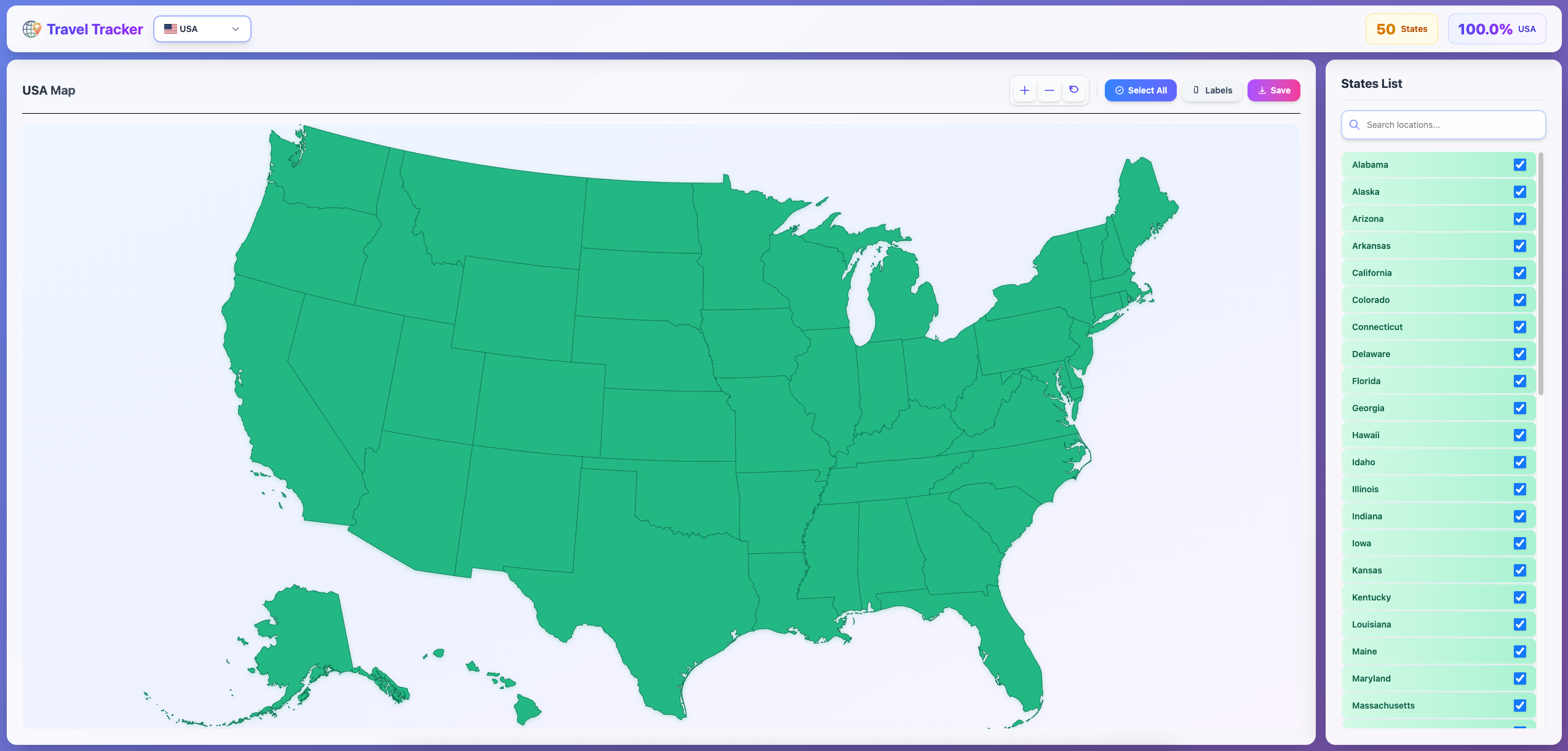 Travel Tracker gallery image