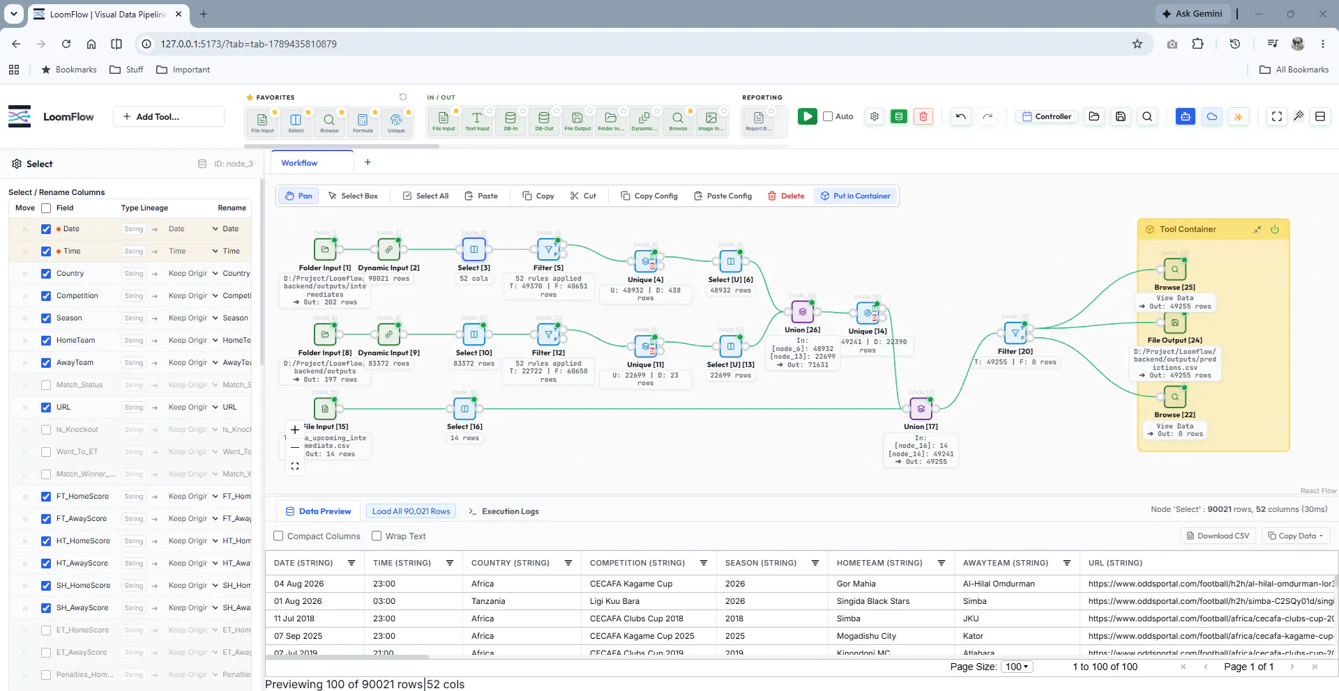 LoomFlow: Open-Source Visual ETL