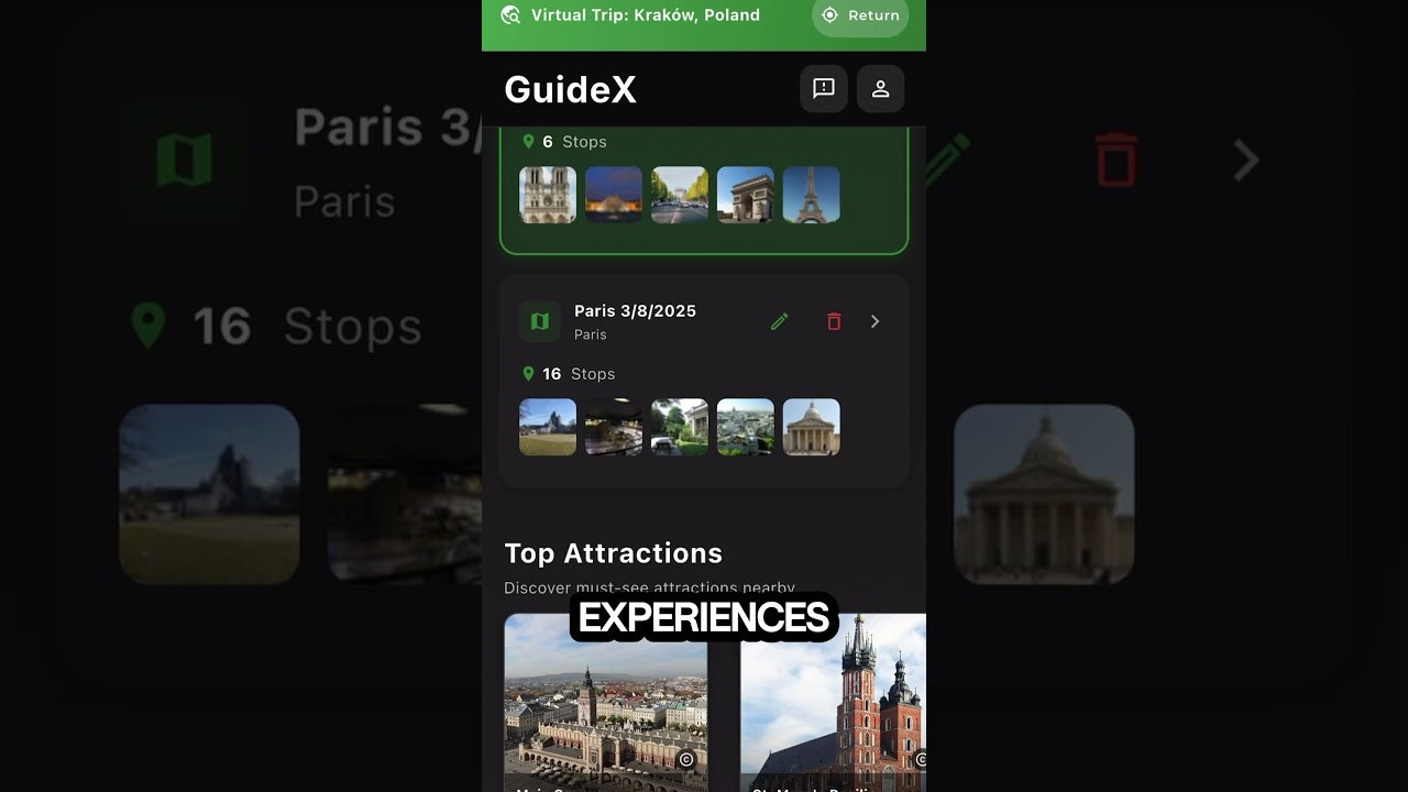 GuideX - AI City Guide mobile app gallery image