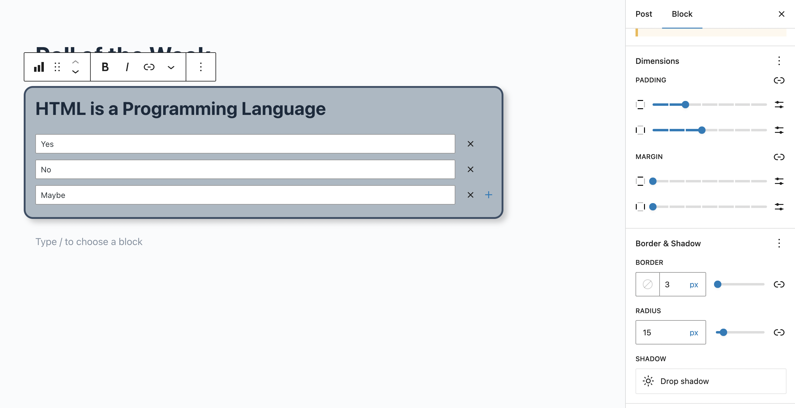 Polls Block for WordPress media 5