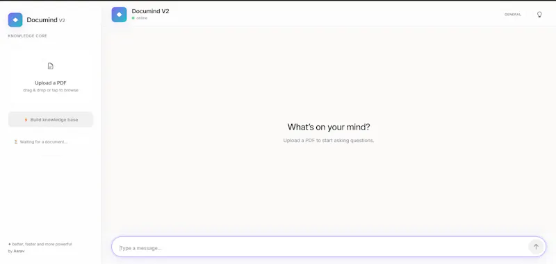 Documind V2 · A Quiet Chat screenshot 2
