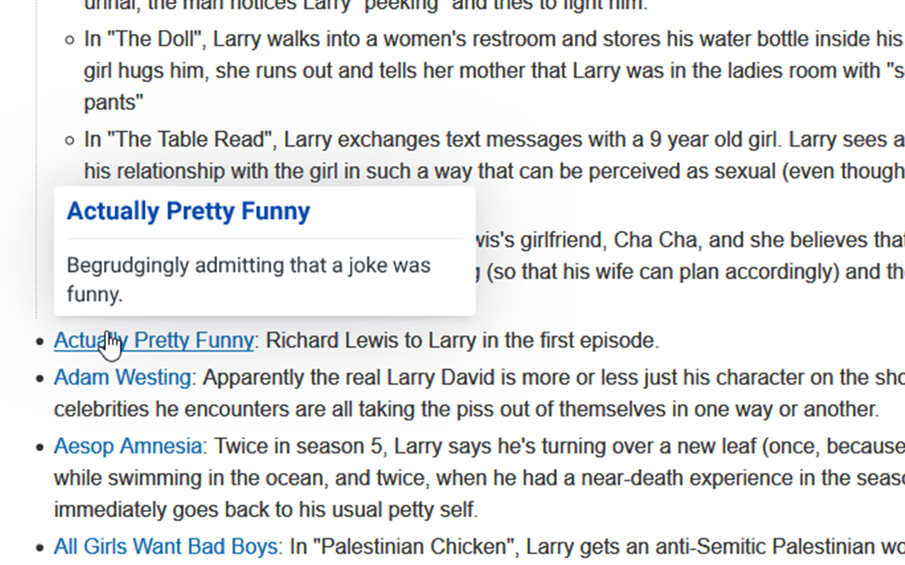 Laconic Hover for Tvtropes gallery image