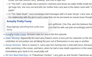 Laconic Hover for Tvtropes gallery image