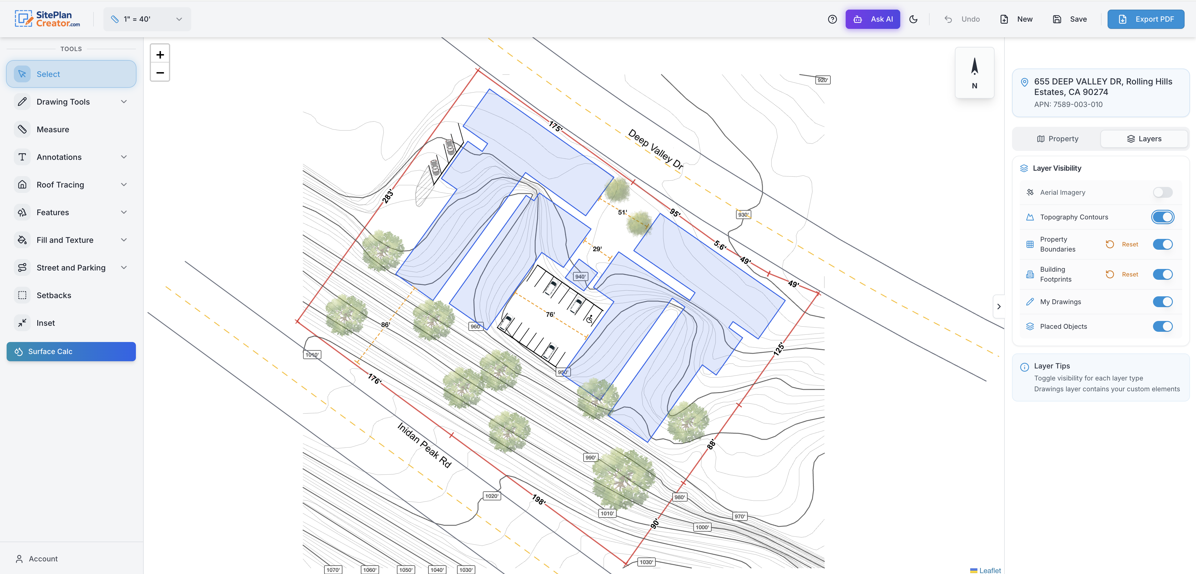 Site Plan Creator - Screenshot 3 showing product features and functionality