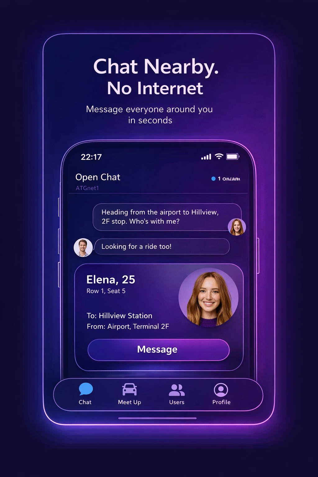 AirChat - Main product screenshot demonstrating key features and user interface