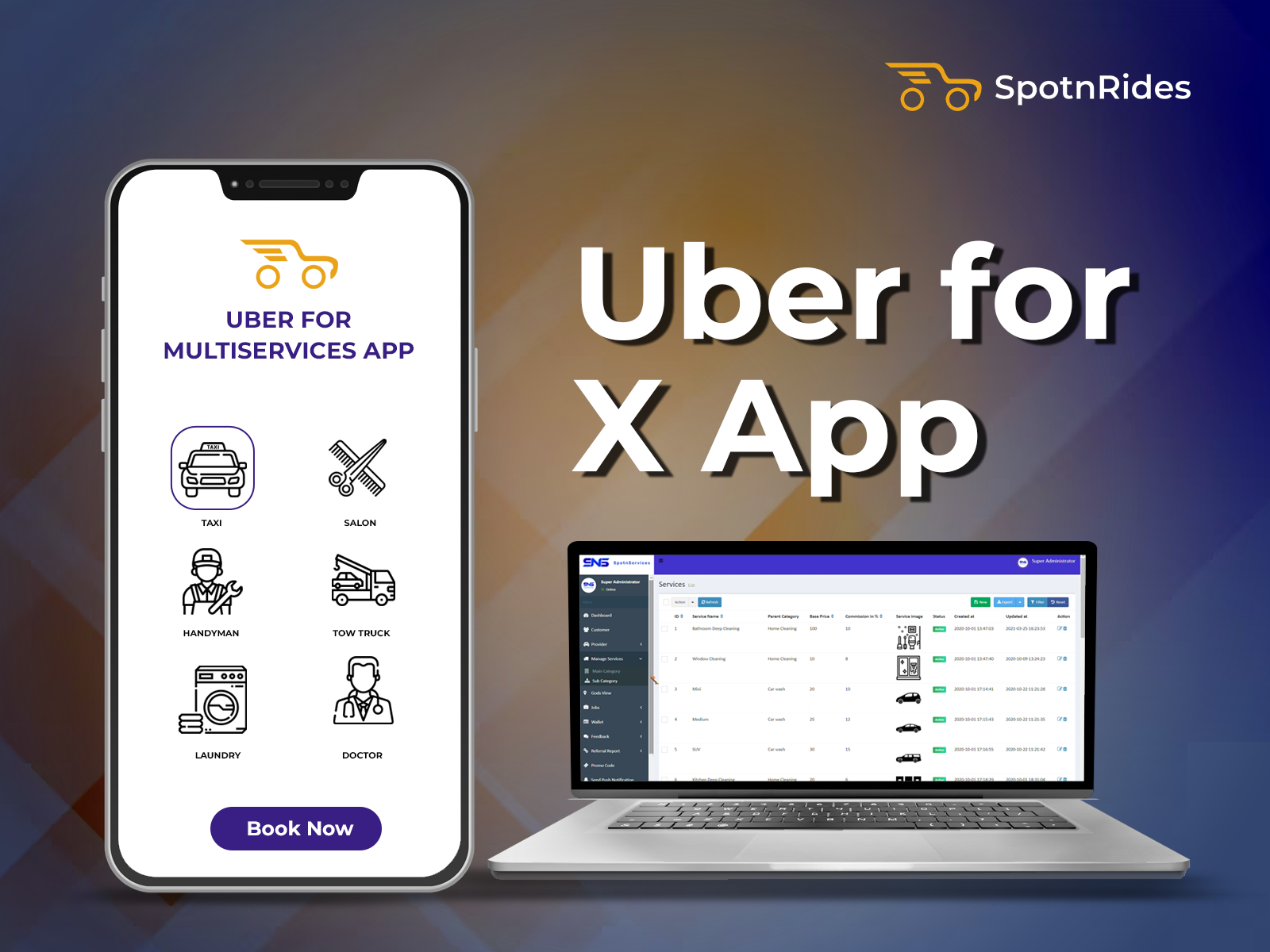 Uber untuk aplikasi tukang paip oleh Spotnrides media 5