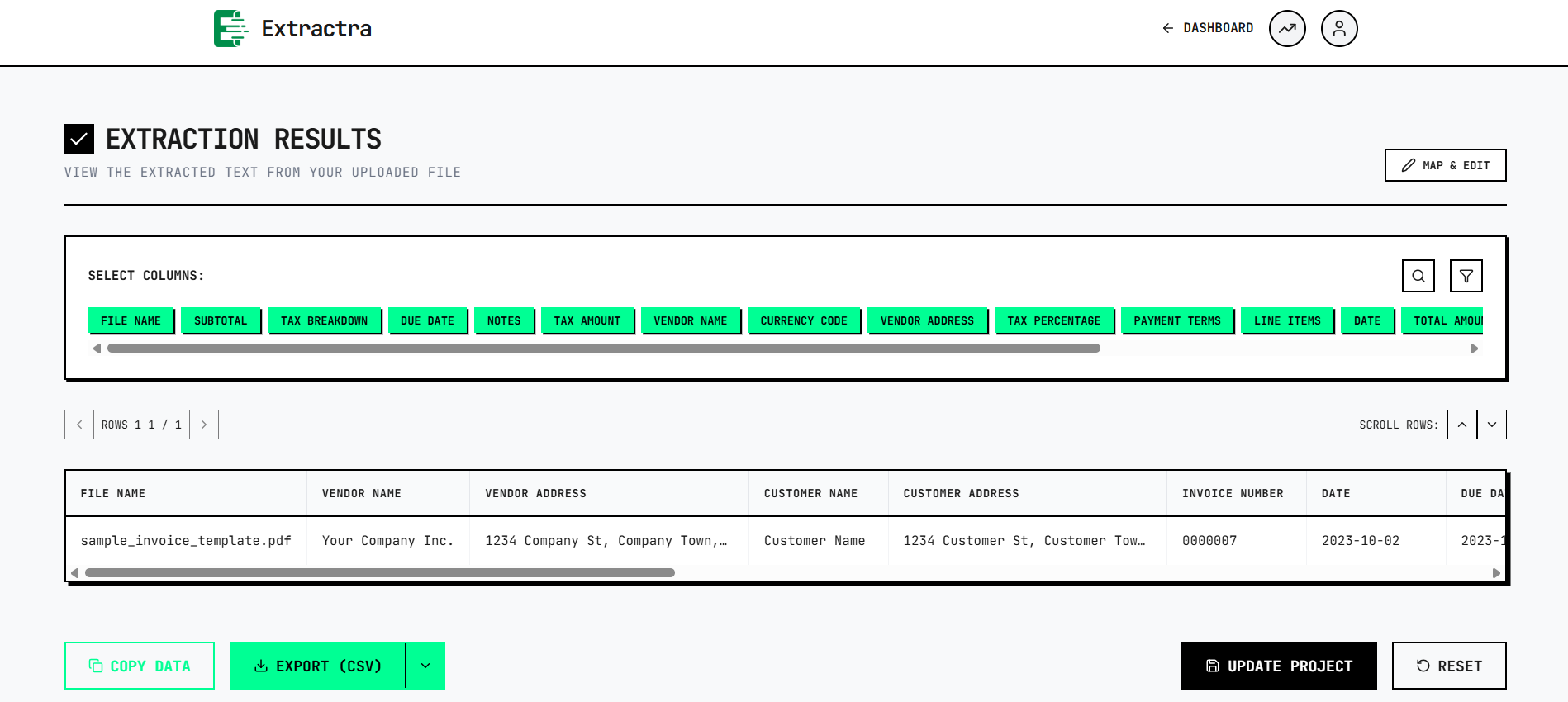 Extractra - Main product screenshot demonstrating key features and user interface