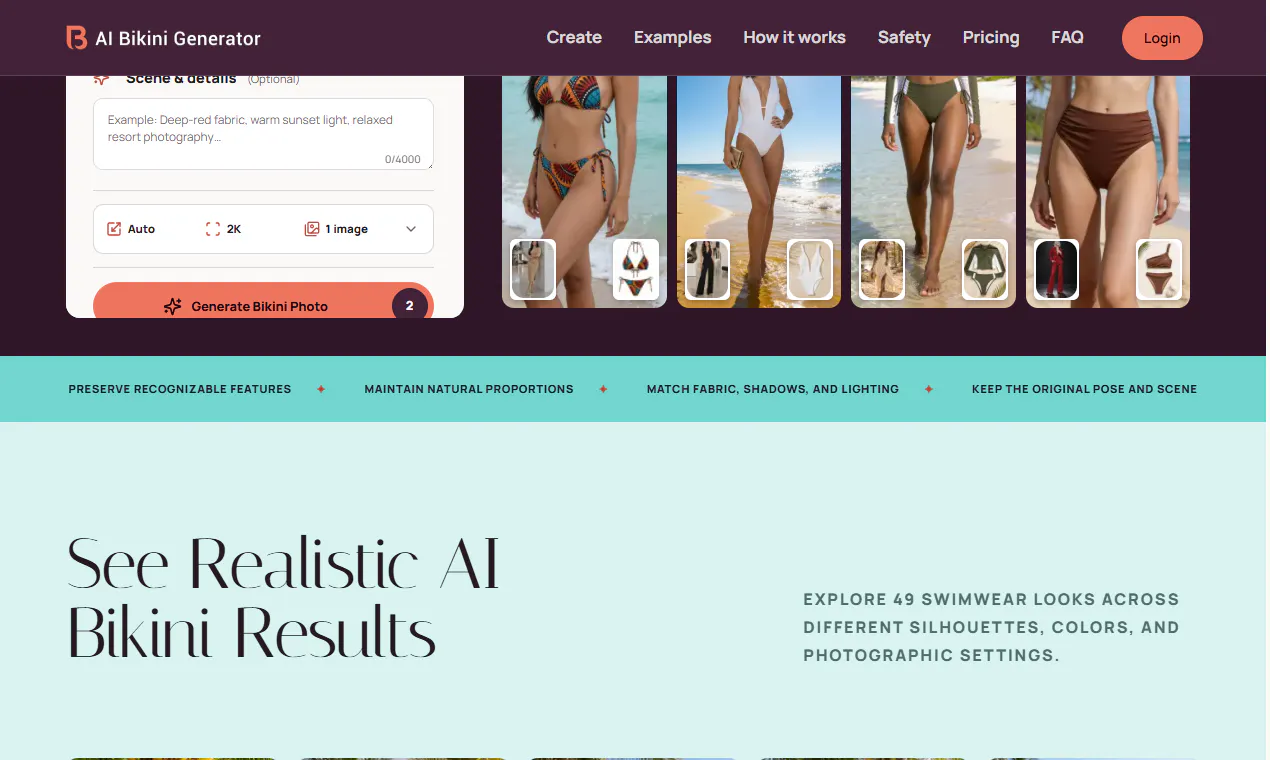 AI Bikini Generator gallery image
