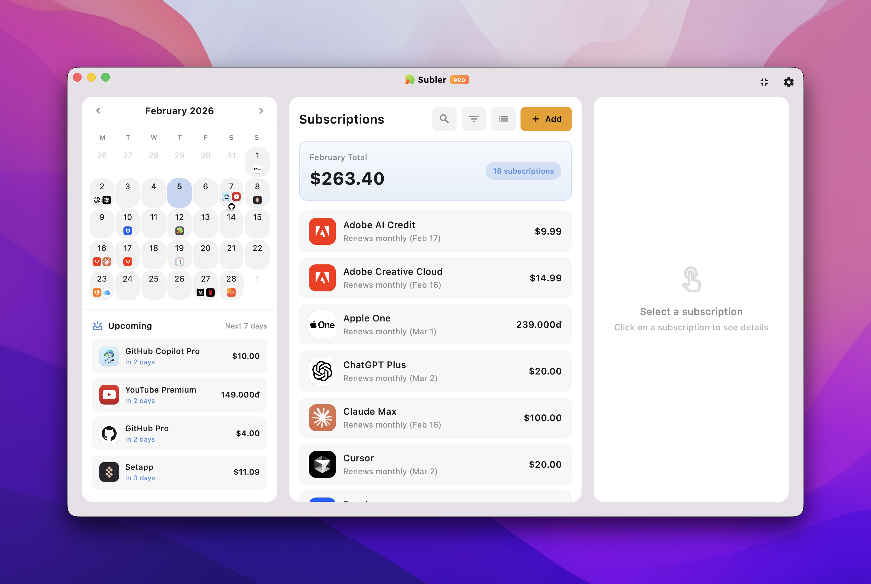 Subler gallery image