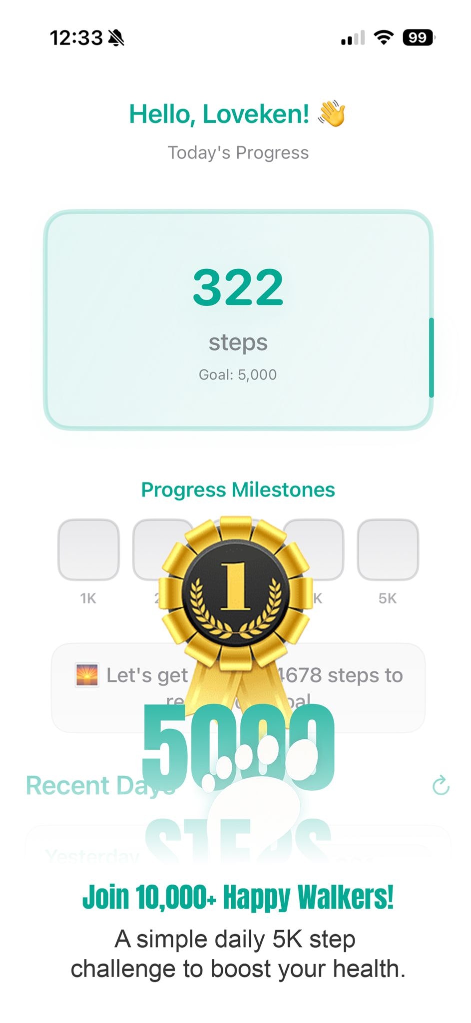 5000 STEPS DAILY CHALLENGE gallery image