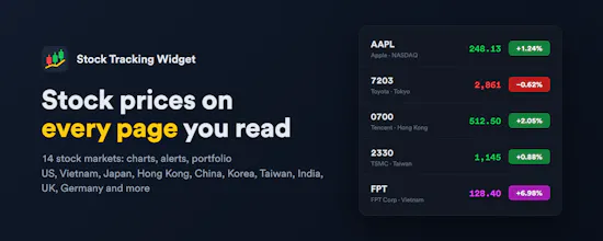 Stock Tracking Widget gallery image