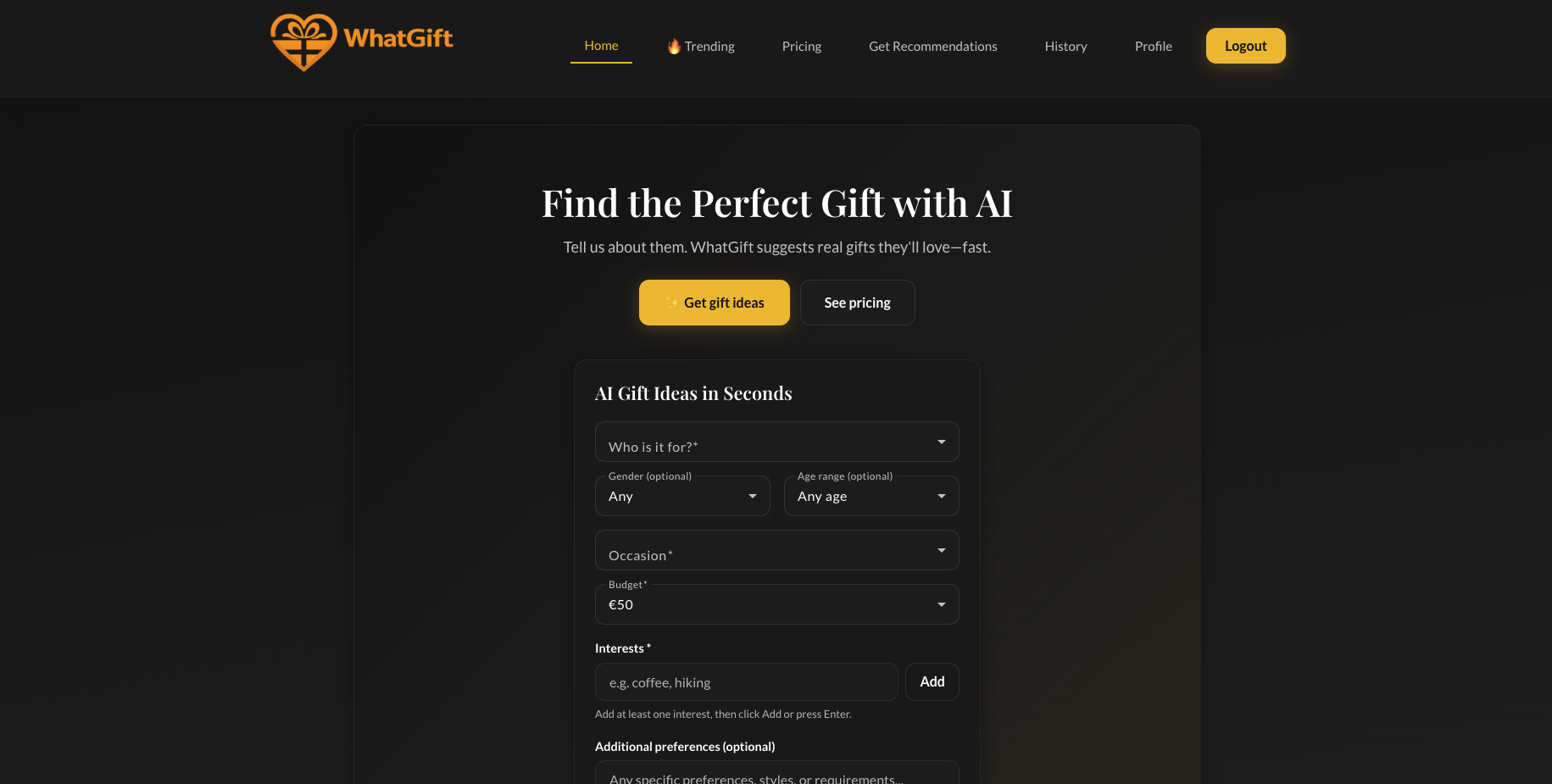 WhatGift — Personalized Gift Ideas gallery image