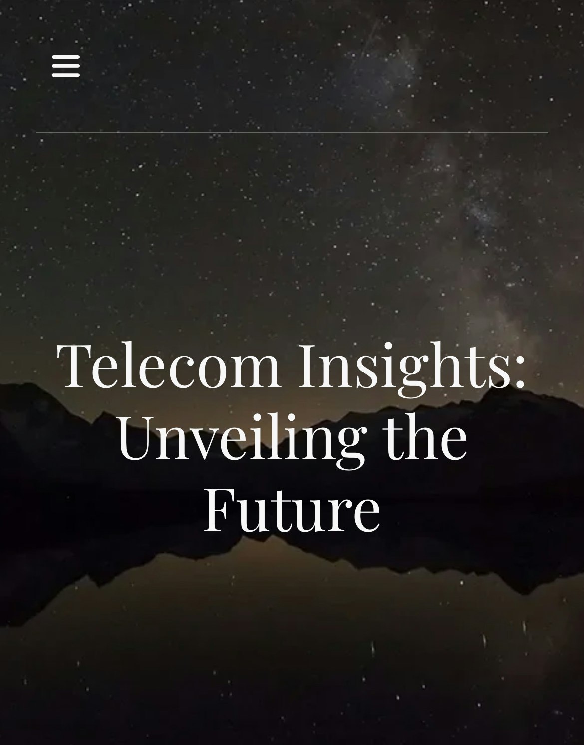 Telecom analysis insights 