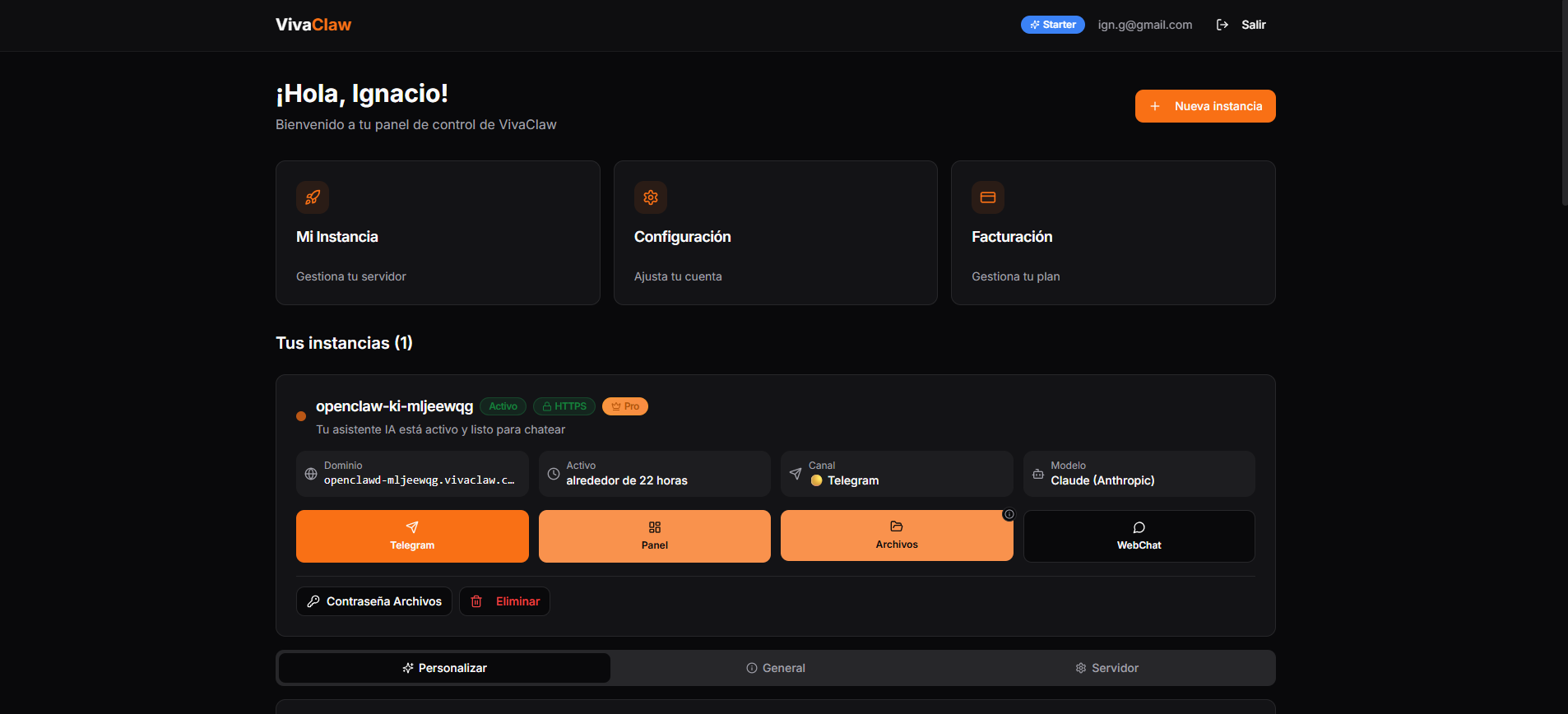 VivaClaw - Screenshot 2 showing product features and functionality