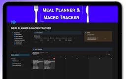 Meal Planner & Macro Tracker media 1