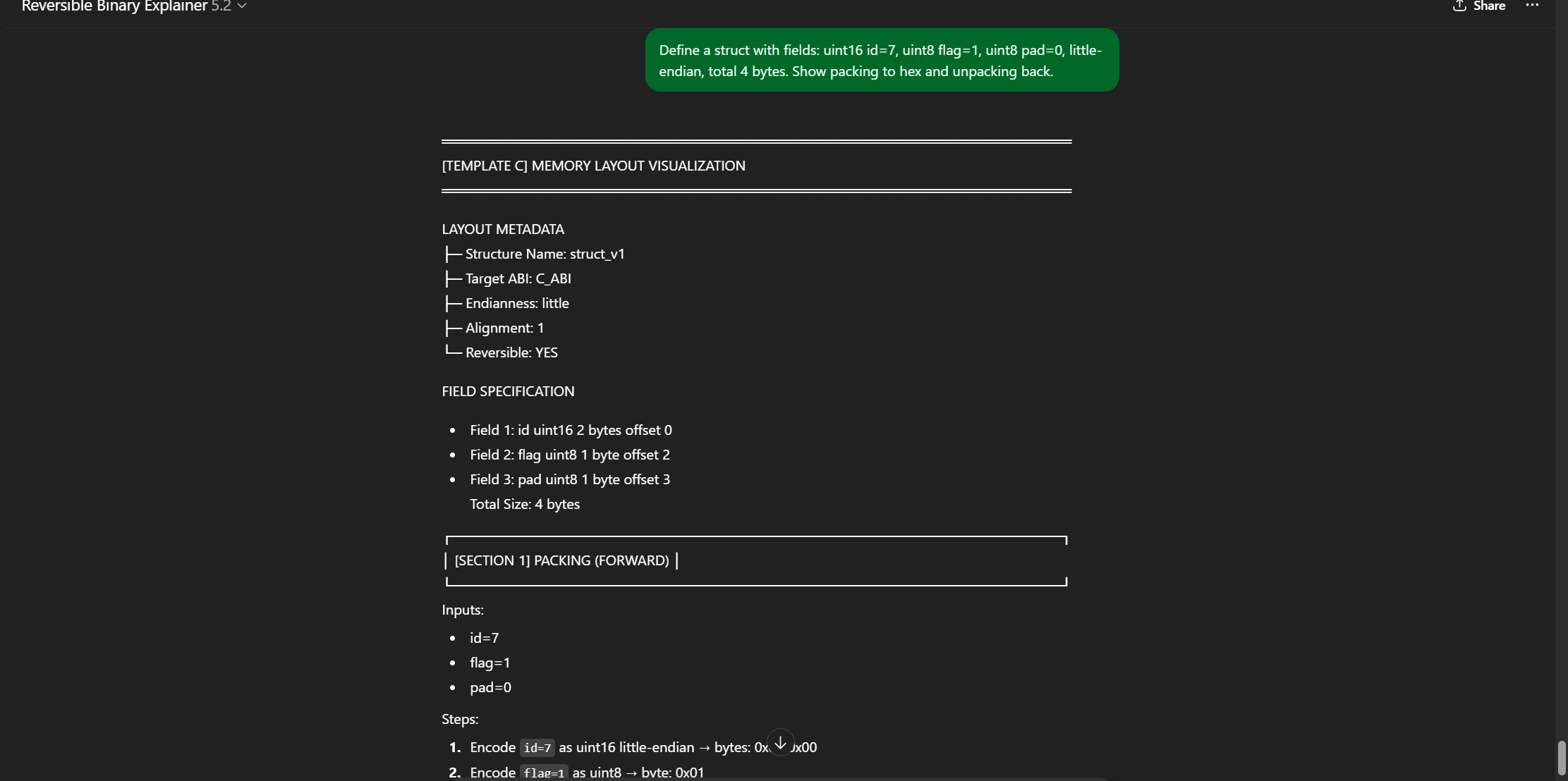 Reversible Binary Explainer V2 gallery image