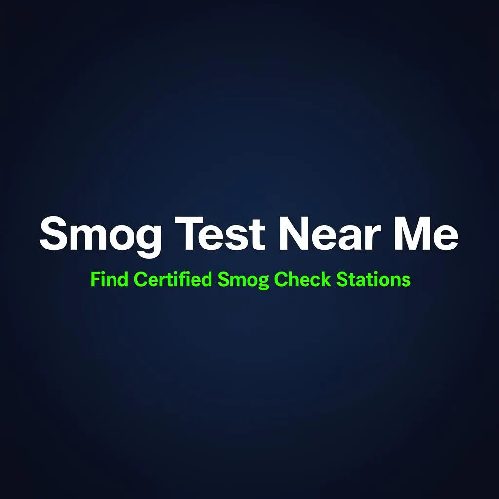 Smog Test Near Me 제품 배너