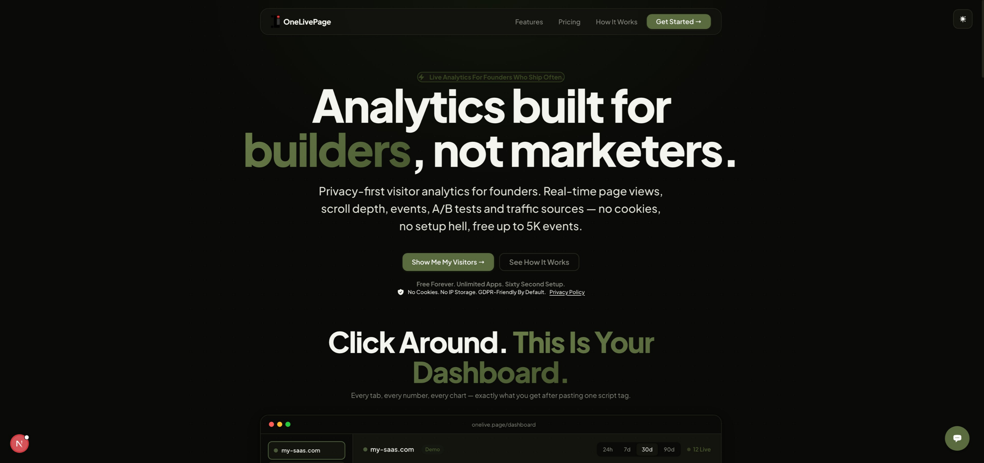 OneLivePage gallery image