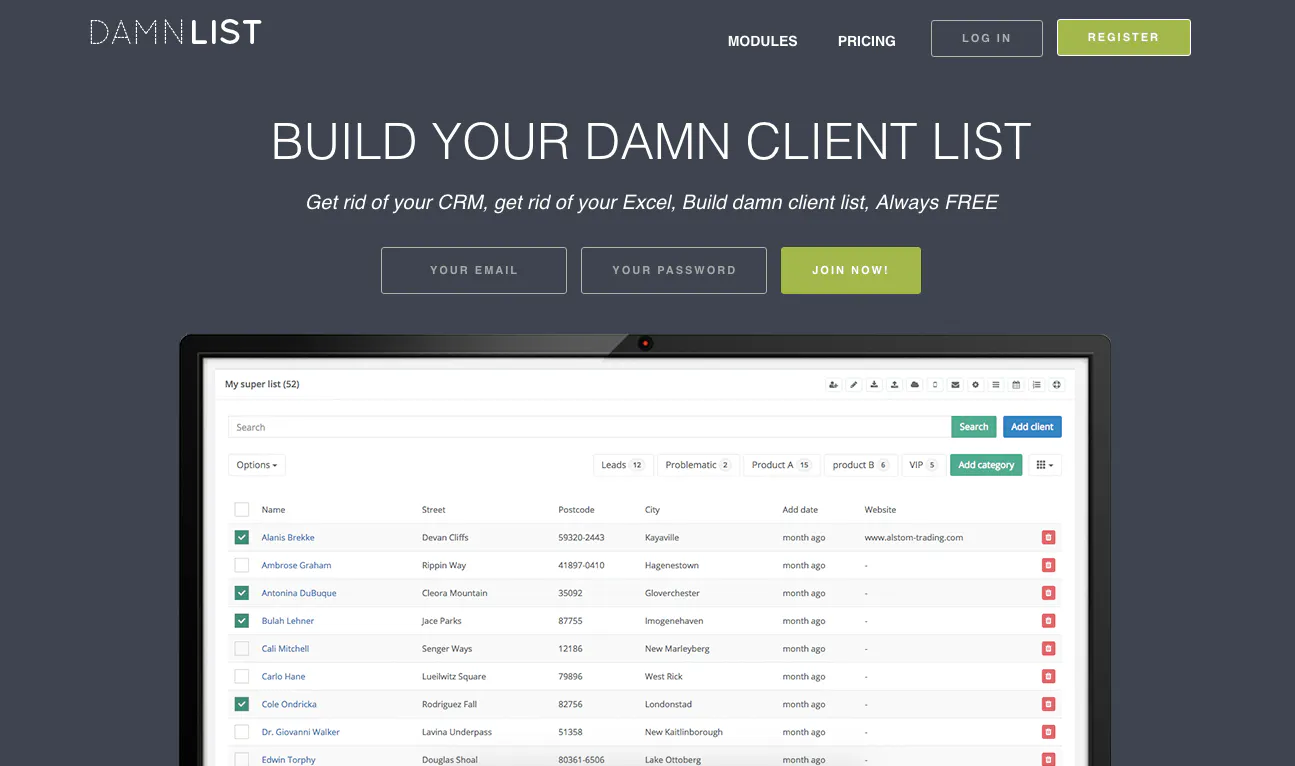Damnlist