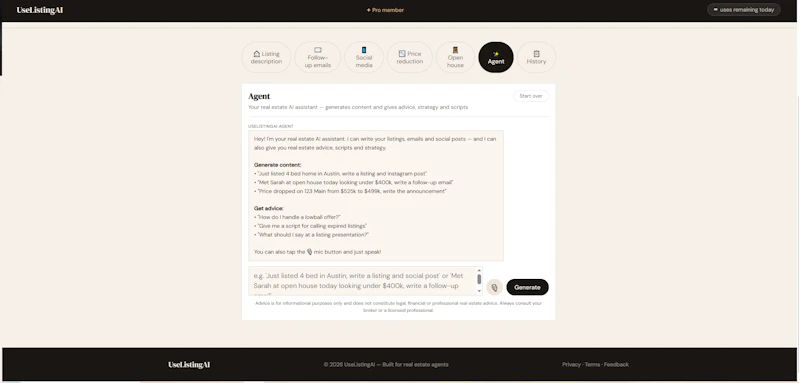 Real Estate AI Tool screenshot 3