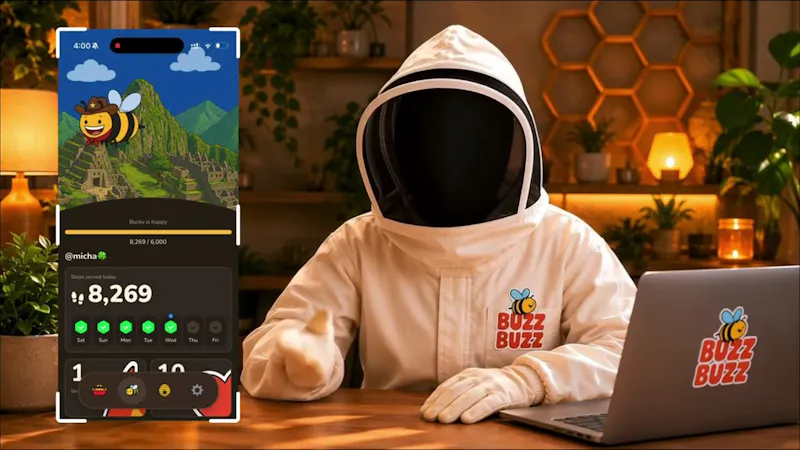BuzzBuzz - Step Tracker screenshot 1 (video preview)