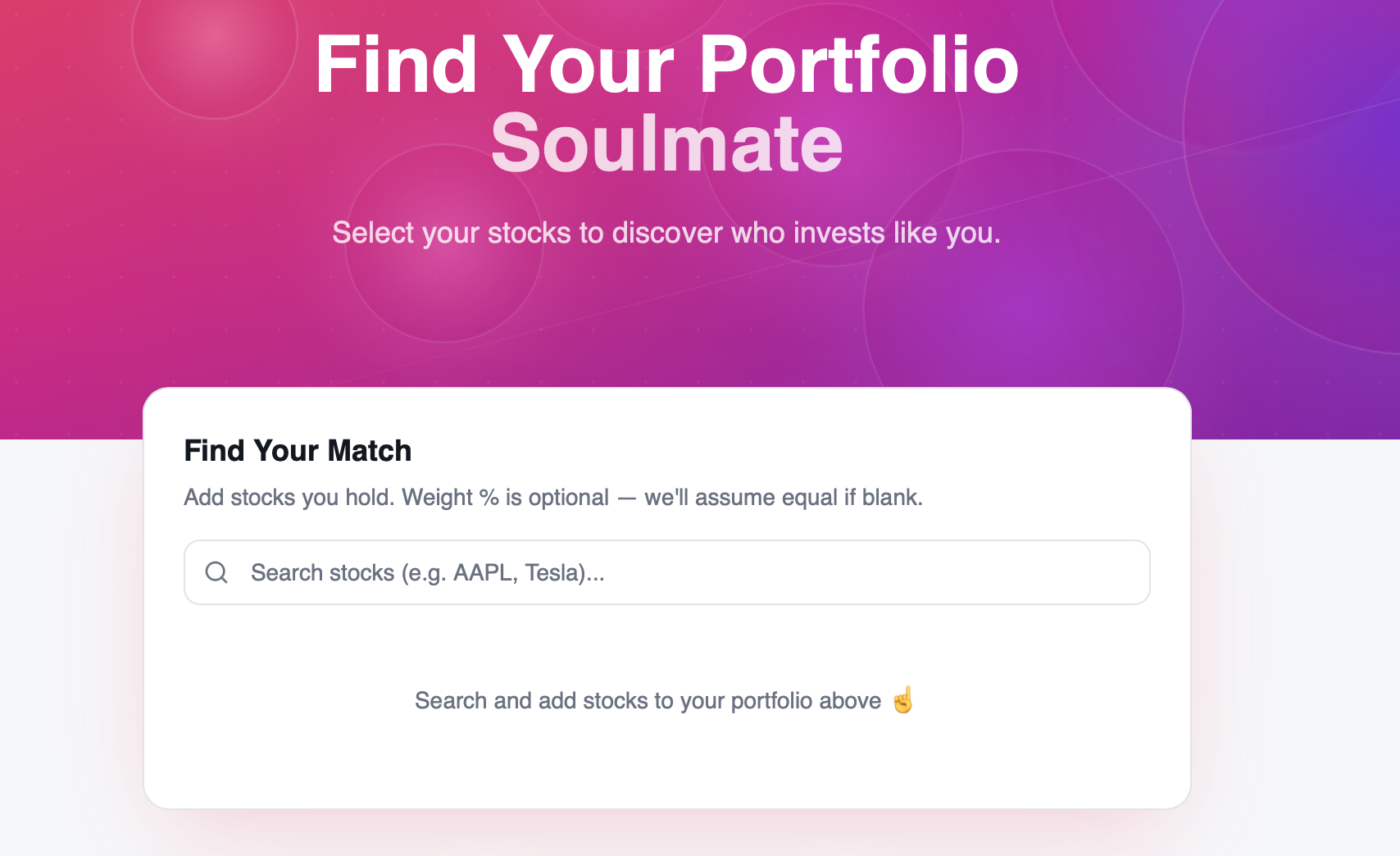 StockMates - Find portfolio soulmate gallery image