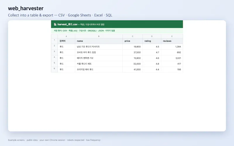web_harvester screenshot 3