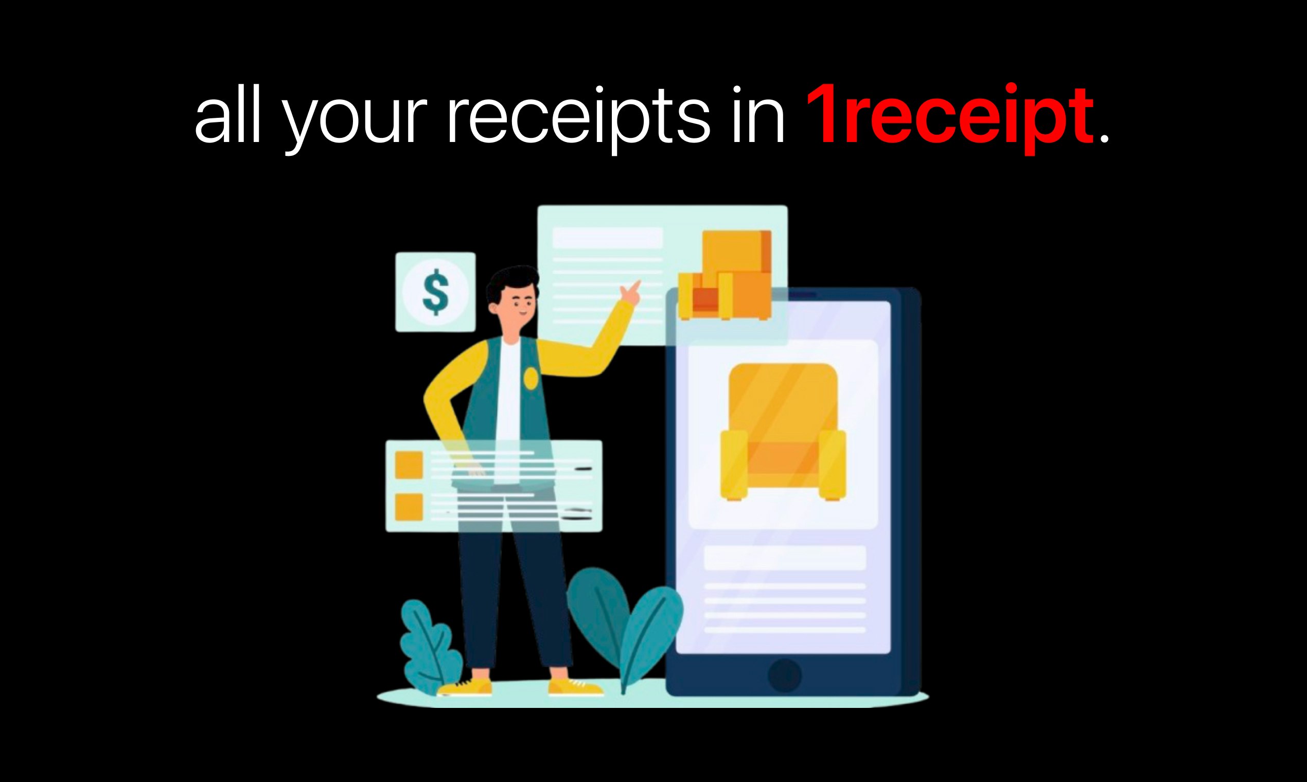 وسائط RSHIELD بواسطة 1RECEIPT® - تمريرة واحدة لجميع إيصالاتك. 3