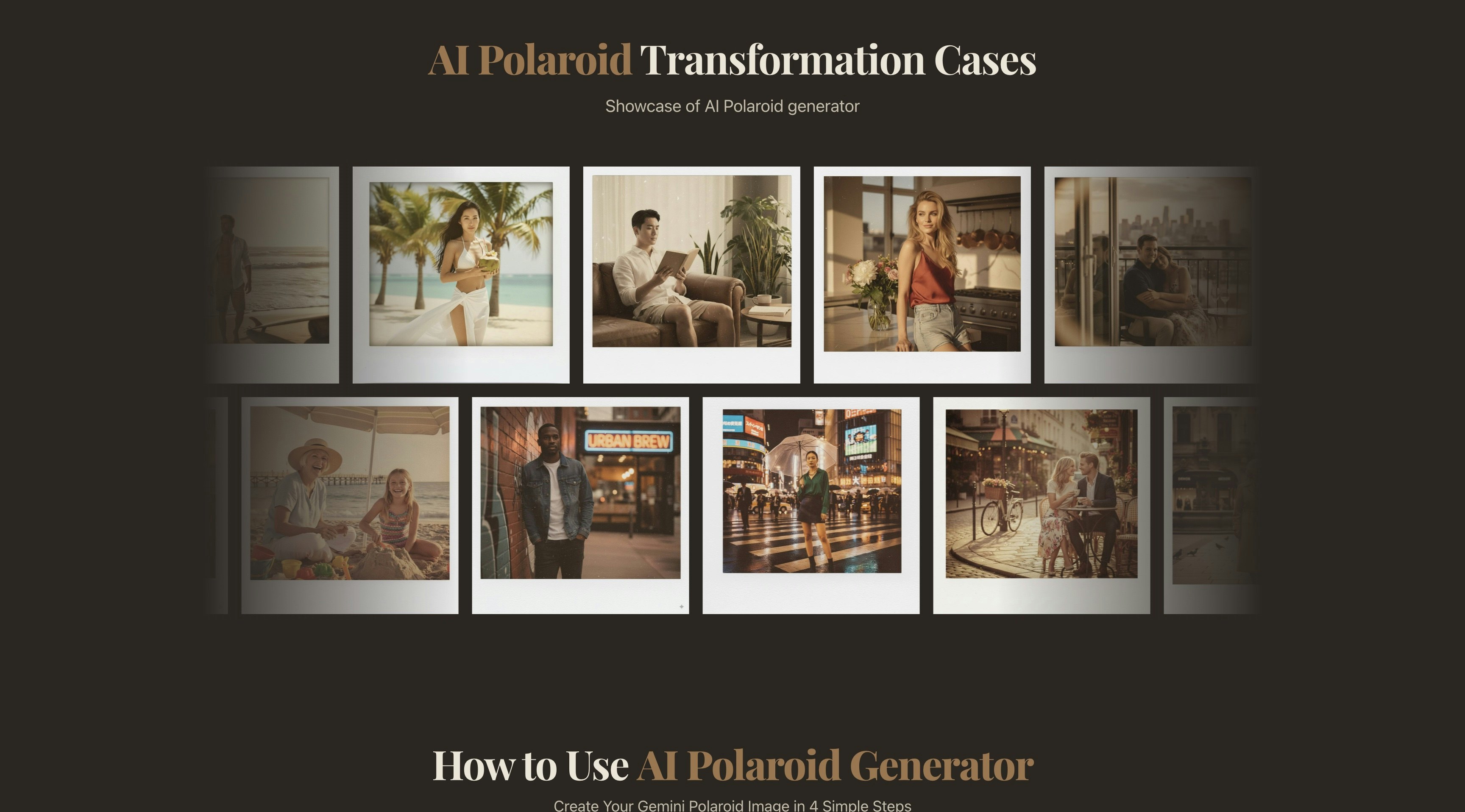 AI Polaroid gallery image