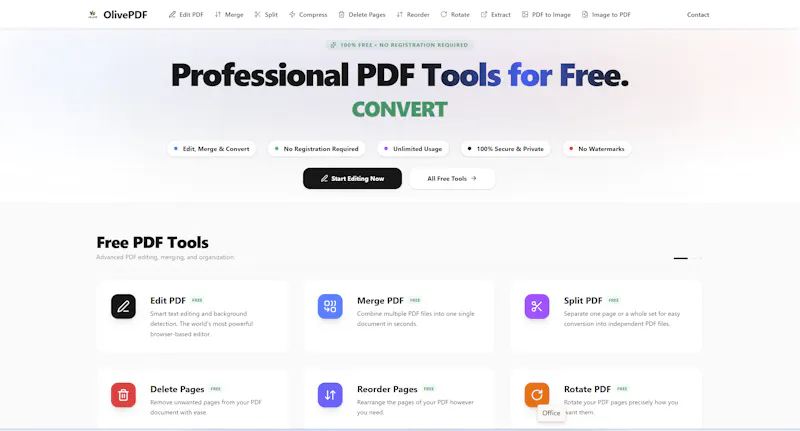OlivePDF screenshot 1