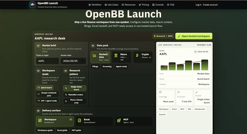 OpenBB Launch screenshot 1