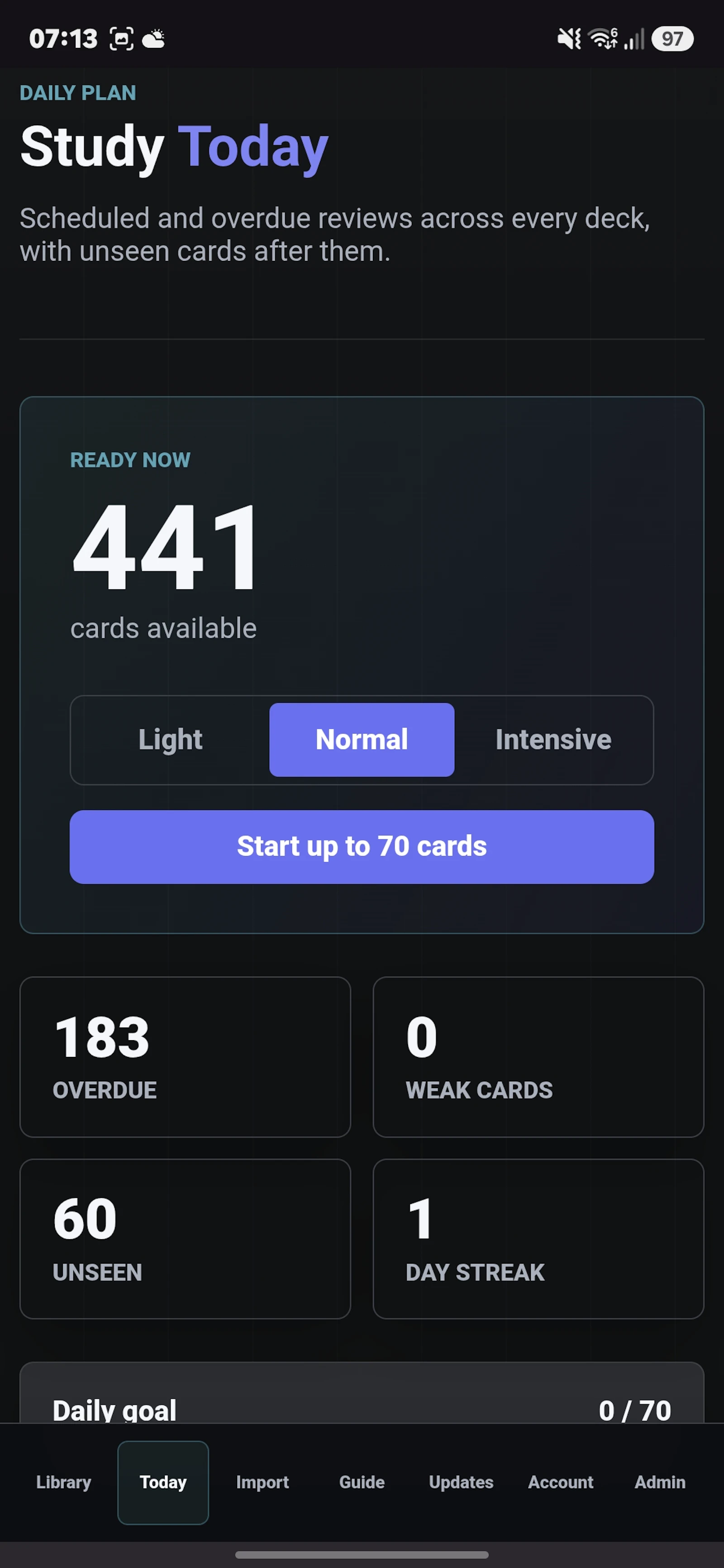 Project flashcards screenshot 4