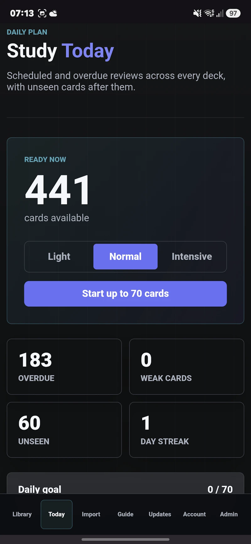 Project flashcards screenshot 4