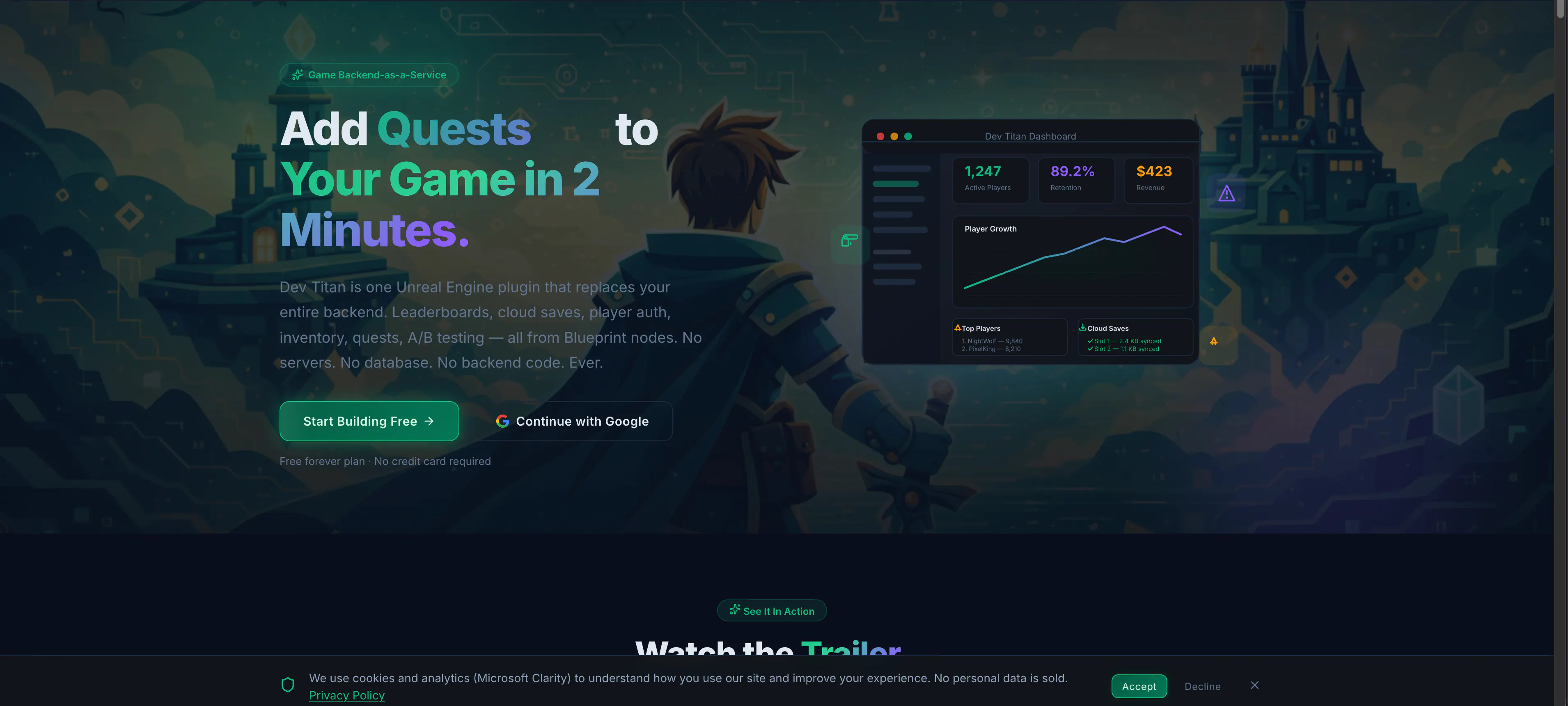 Dev Titan 專案橫幅
