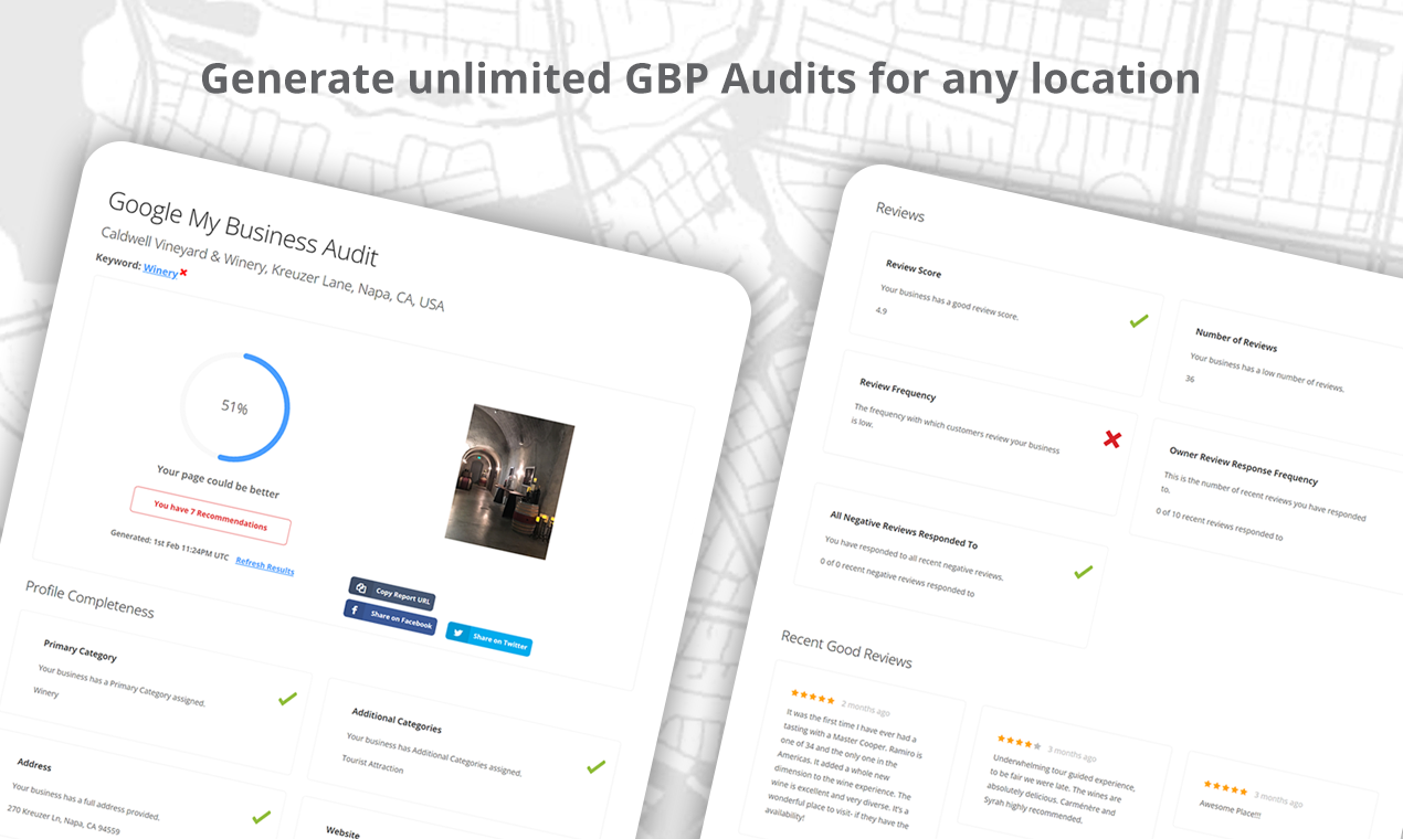 Clasificación local - Herramienta de SEO local para optimizar sus perfiles comerciales de Google media 3