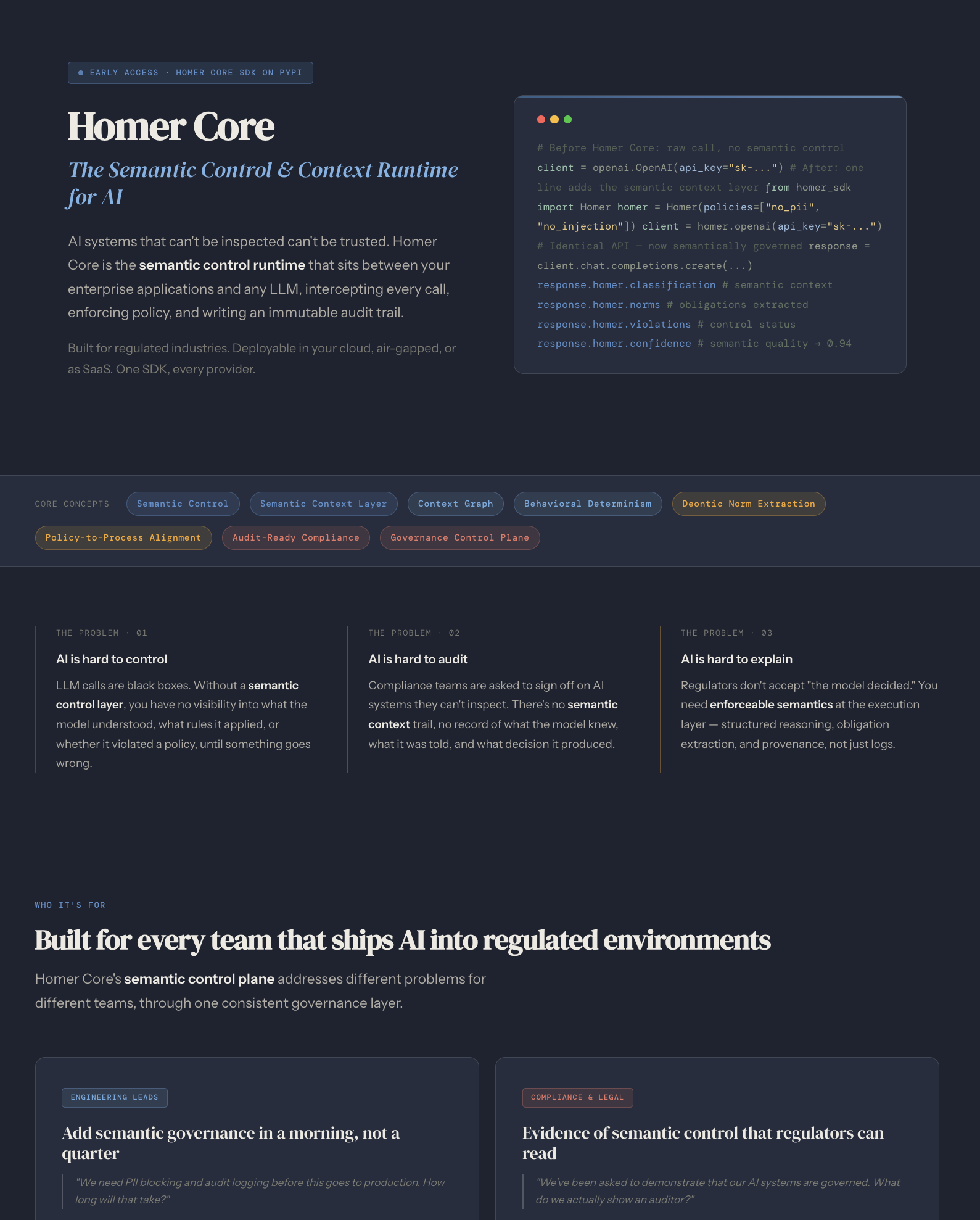 Homer Core gallery image