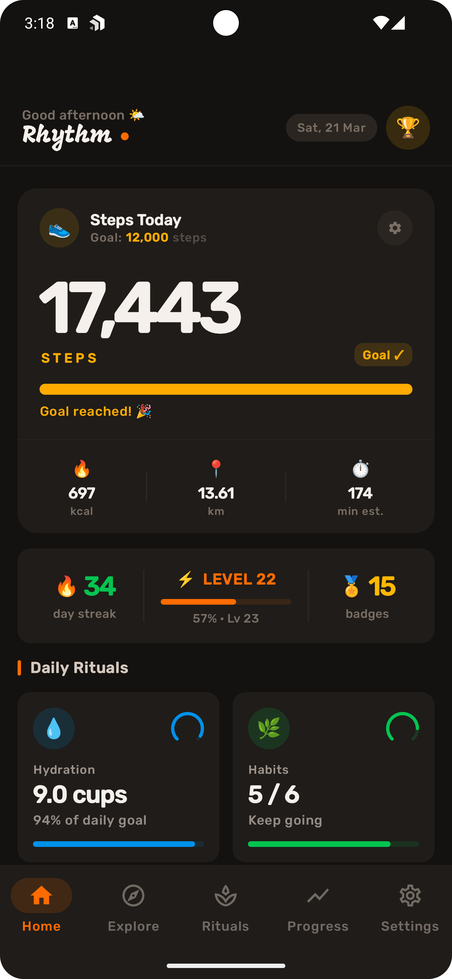 Rhythm: Step Counter & Habits gallery image